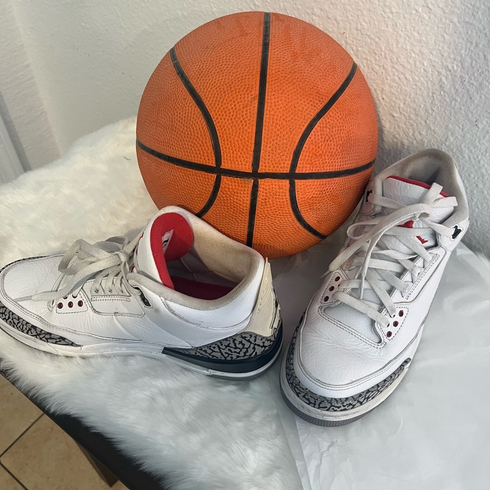 Jordan White and Black Athletic Shoes - Picture 8 of 12